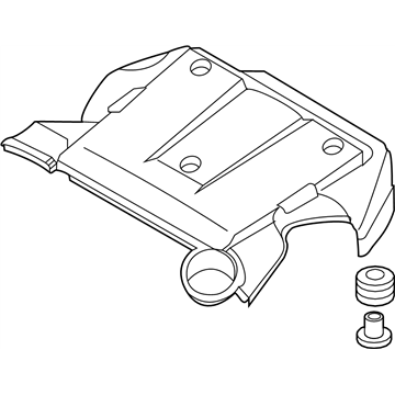 Nissan 14041-1EA1B Ornament Assy-Engine Cover