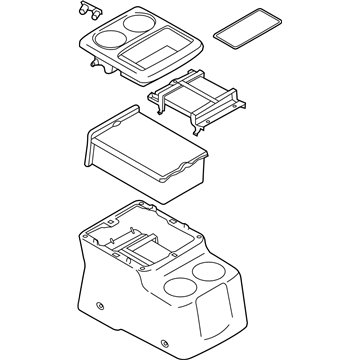 Nissan 96910-4AY2A Box Assy-Console,Front Floor