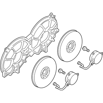 Nissan 21481-ZY70A Motor Assy-Fan & Shroud