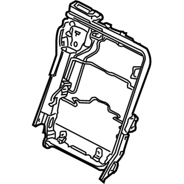 Nissan 88666-7S010 Frame Assembly-Back,2ND Seat Center