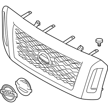 Nissan 62310-EZC0A Grille Radiator