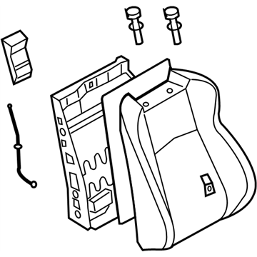 Nissan 87600-CF43A Back Assy-Front Seat