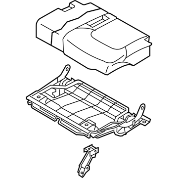 Nissan 89350-5ZU2B Cushion Assy-3rd Seat,LH