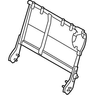 Nissan 89651-1LD0A Frame Assy-B Seat Back,LH