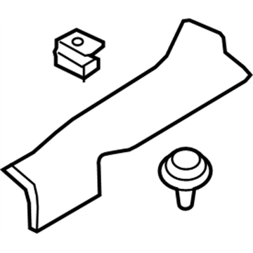 Nissan 76954-4BA0B Plate-Kicking,Rear LH