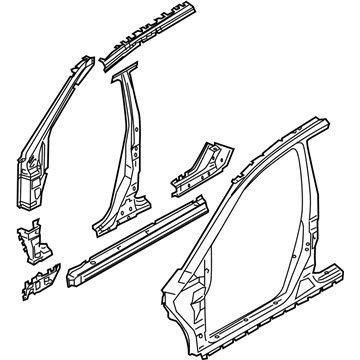 Nissan 76031-CA030 Body Assy-Side,LH