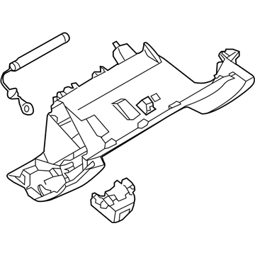 Nissan 68108-6GA0B Cover Assy-Instrument Lower,Assist