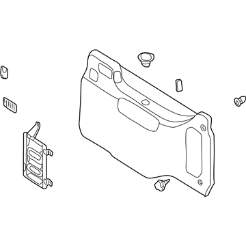 Nissan 84951-7B000 Finisher-Luggage Side,Lower LH