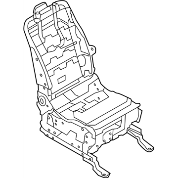 Nissan 87101-1JB6C Frame ADJUSTER Assembly-Front Seat RH