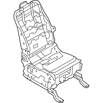 Nissan 87101-1JB6D Frame & Adjuster Assy-Front Seat,RH