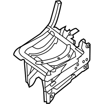 Nissan 88301-1PC0A Frame Assembly-Cushion, 2ND Seat RH