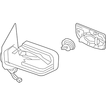 Nissan 96301-EZ44B Mirror Assembly-Outside RH