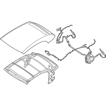 Nissan 97003-1GR0C Molding Roof Complete