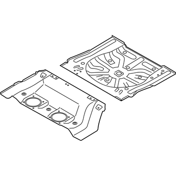 2008 Nissan Murano Floor Pan - G4512-1AAMA