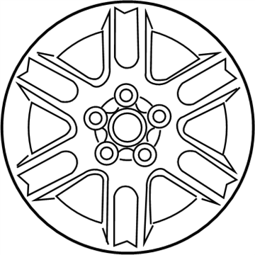 Nissan 40300-ZM70A Aluminum Wheel