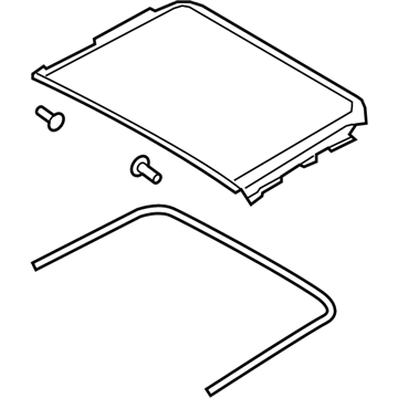 Nissan 91604-4BA0A Glass Assy-Sunroof,Rear