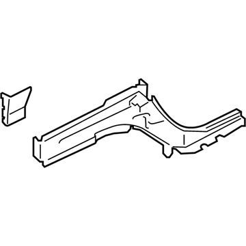 Nissan 75131-1KA0A Plate-Closing,Front Side Member LH