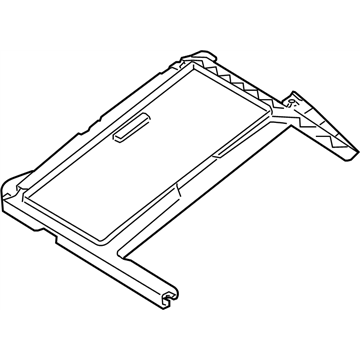 Nissan 91676-ZK01B Rail Assy-Sunroof Shade,3RD