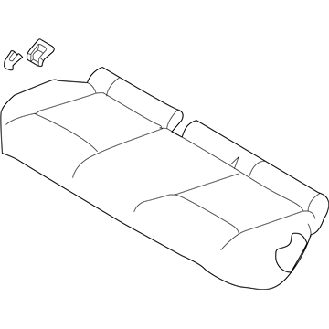 Nissan 88300-6MA0B Cushion Assy-Rear Seat