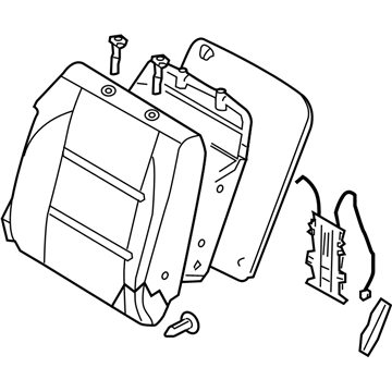 Nissan 87650-ZC000 Back Assy-Front Seat