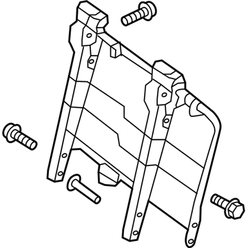 Nissan 88651-1PC0A Frame Assembly-Rear Seat Back LH