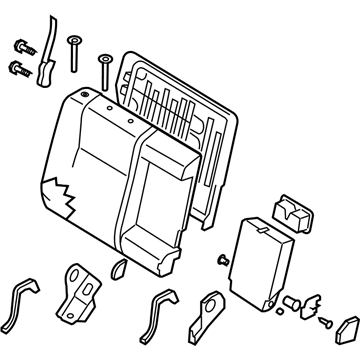 Nissan 88600-ET010 Back Assy-Rear Seat,RH