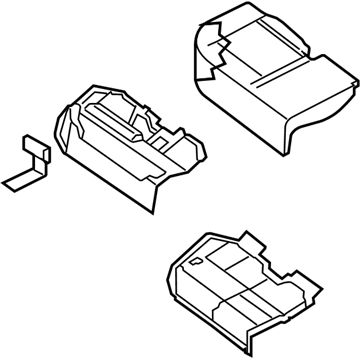 Nissan 88300-ZE80A Cushion Assy-Rear Seat