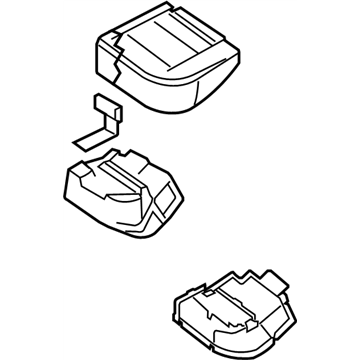 Nissan 88350-ET010 Cushion Assy-Rear Seat,LH