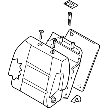 Nissan 87600-7S000 Back Assy-Front Seat