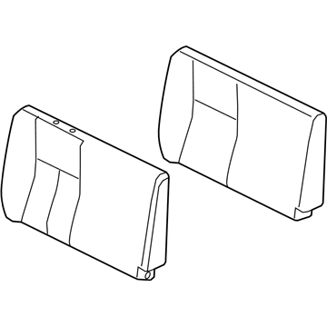 Nissan 88600-EZ47A Back Assy-Rear Seat,RH