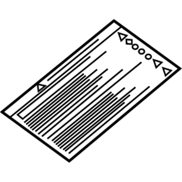 Nissan 990C0-JA80A Label-Caution,Battery