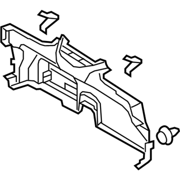 Nissan 79910-1ET0A Finisher-Rear Parcel Shelf