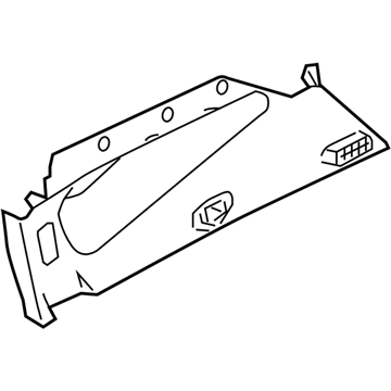 Nissan 84941-CC20D Finisher-Luggage Side,Upper LH