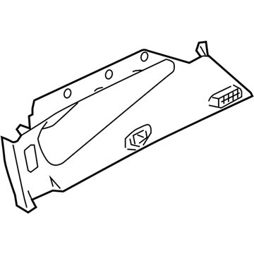 Nissan 84940-CC20D Finisher-Luggage Side,Upper RH