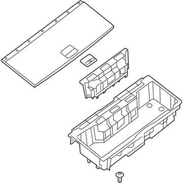 Nissan 84975-3KV1B Box Assy-Luggage Floor,Center