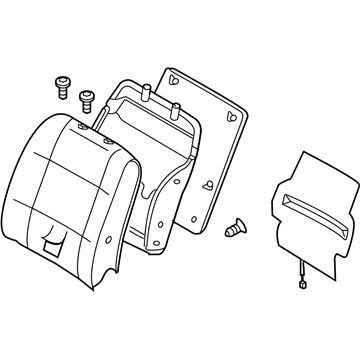 Nissan 87600-ZF166 Back Assembly-Front Seat With Side Air Bag