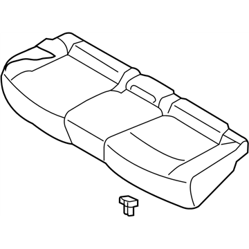 Nissan 88300-5SA1E Cushion Assy-Rear Seat,RH