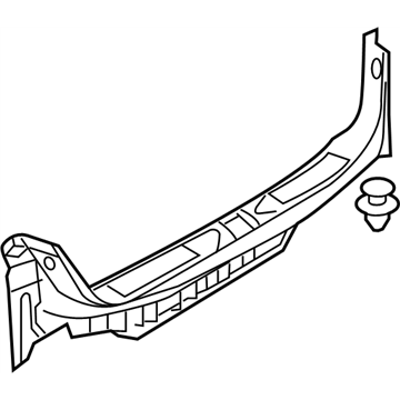 Nissan 84992-1GR0A Plate-Trunk,Rear