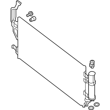 Nissan 92100-3NF0A Condenser & Liquid Tank Assy
