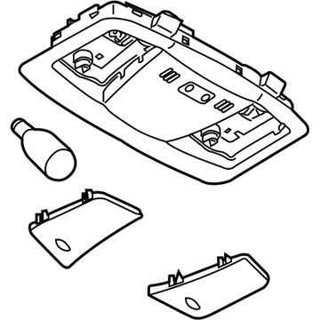 Nissan 26430-1GR0A Lamp Assembly-Map