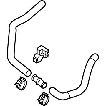 Nissan 21517-3JV0A Hose-Sub,Radiator