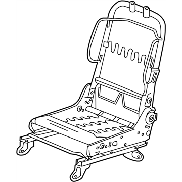 Nissan 87155-3AN0A Frame & ADJUSTER Assembly-Front Seat, LH