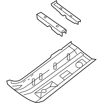 2012 Nissan Rogue Floor Pan - G4321-1VKMA