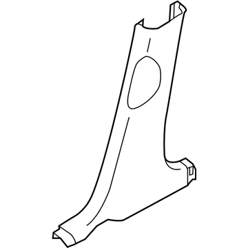 Nissan 76916-3BA0B Garnish-Center Pillar,Lower LH