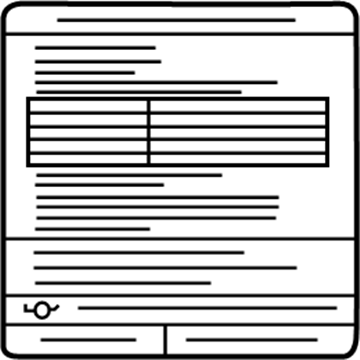 Nissan 14805-EZ40A Label-Emission Control Information