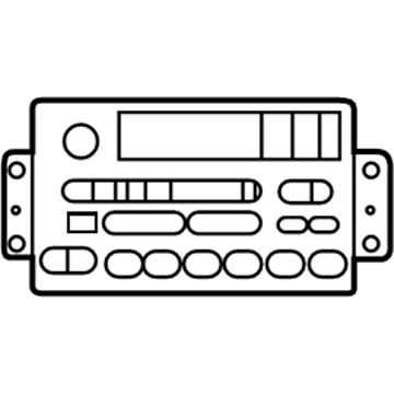 Nissan 28111-7B000 Radio Unit,W/CASSETTE