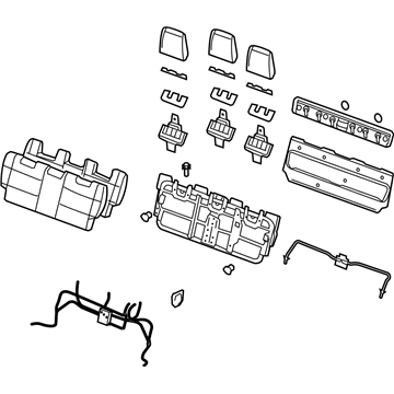 Nissan 89600-ZM00C Back Assy-3RD Seat