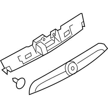 Nissan 90810-3YM7C Finisher Assy-Back Door