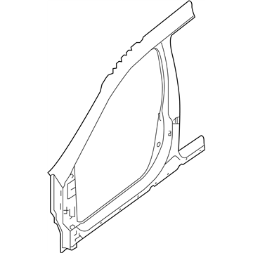 Nissan 76032-4BA0A Body-Front Side,Outer RH