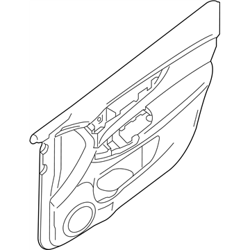 Nissan 82900-4BA0B Finisher Assy-Rear Door,RH